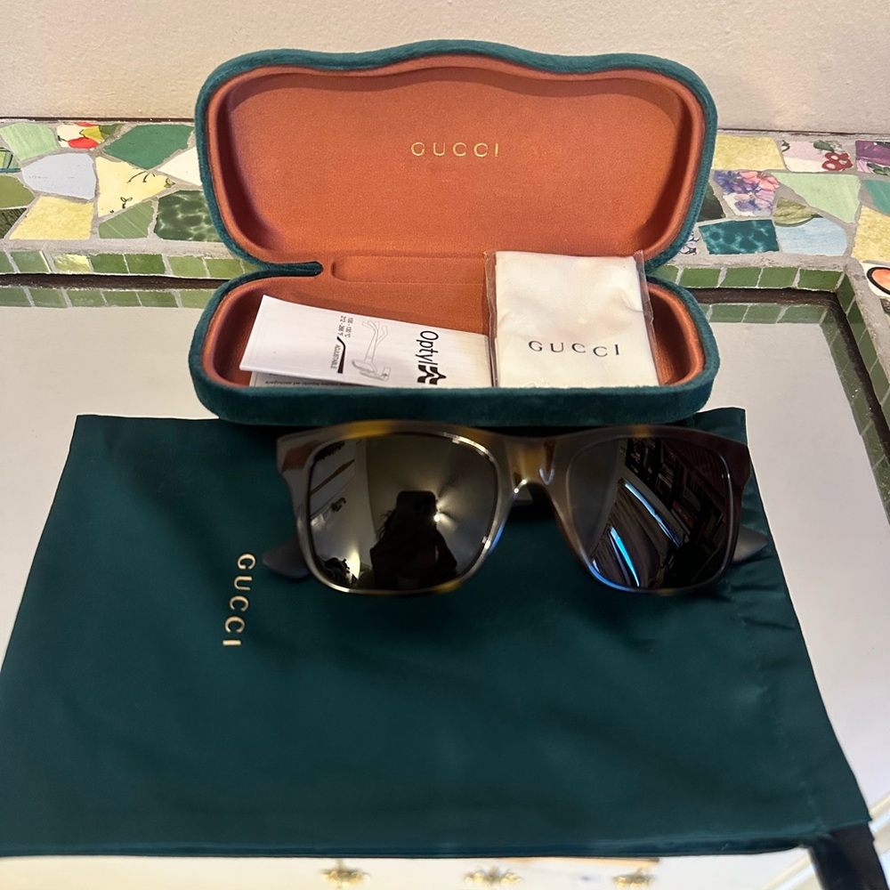 Gucci Tortoiseshell Sunglasses - image 2